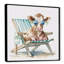Vache se prélassant avec lunettes de soleil I - reproduction sur toile-86808319-110954784
