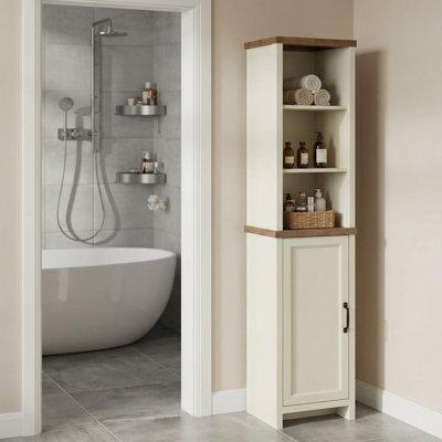 Armoire de rangement autoportante Allysyn Farmhouse
