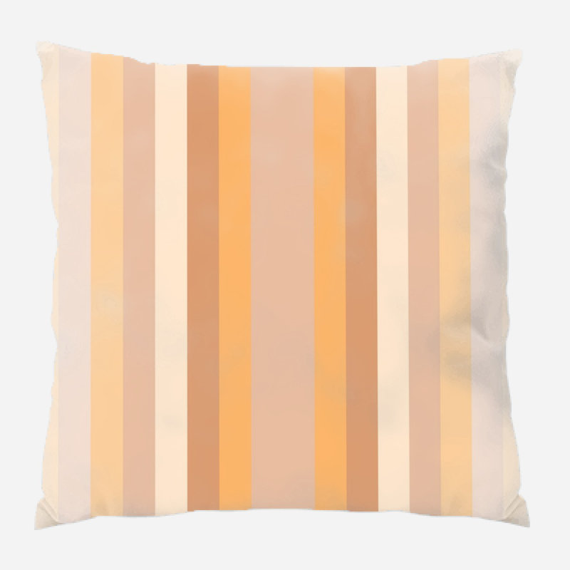 Striped Microsuede Reversible Throw Pillow