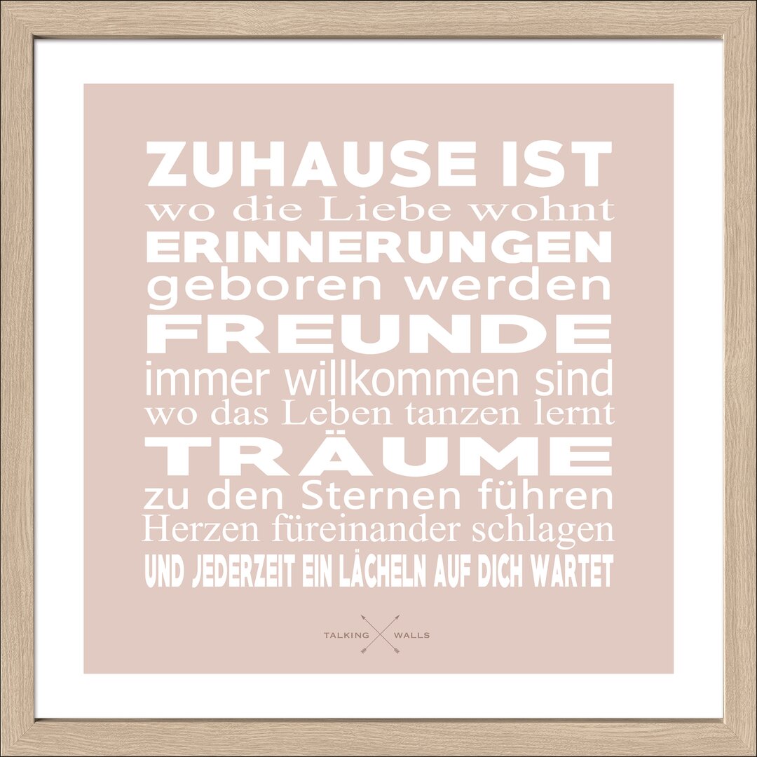 Gerahmtes Poster Freunde & Träume