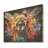 Colorful Buzzing Bees - Insects & Bugs On Wood Print-484376946