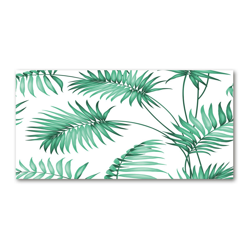 Tropical Leaves - No Frame Print on Canvas