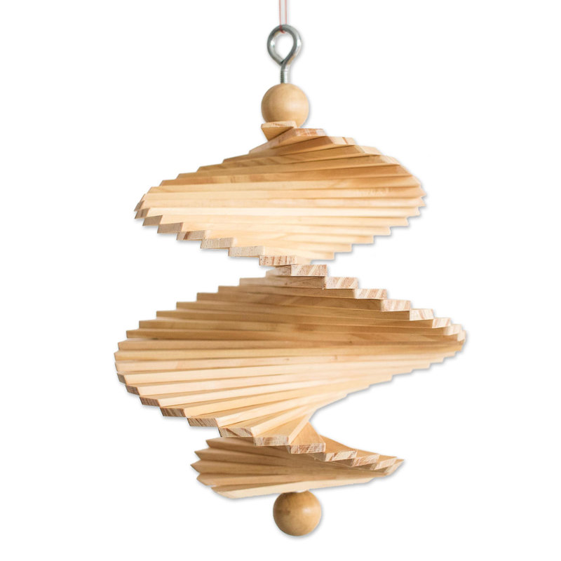 Novica Handmade Fresh Breezes Wood Mobile