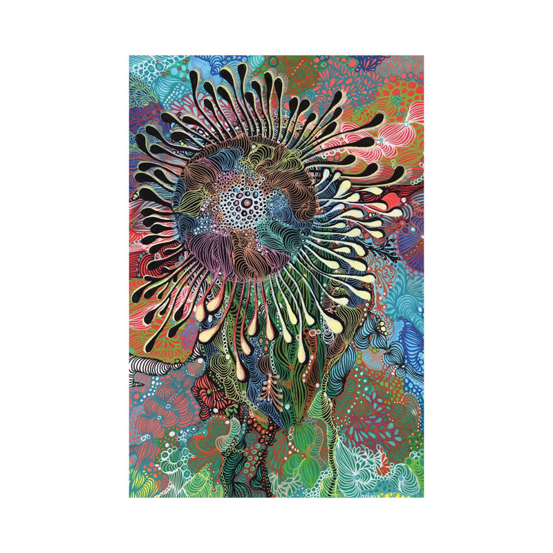 Sun by Noemi Ibarz - Wrapped Canvas Painting, 20.32 cm H x 30.48 cm W