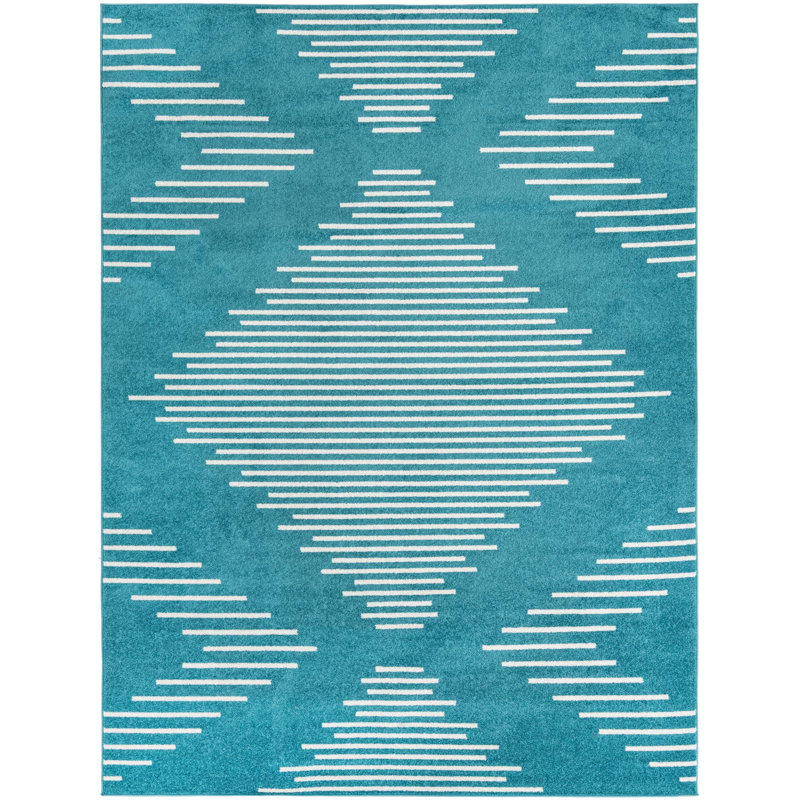 Geometric Indoor Rug, Rectangle 9' x 12'