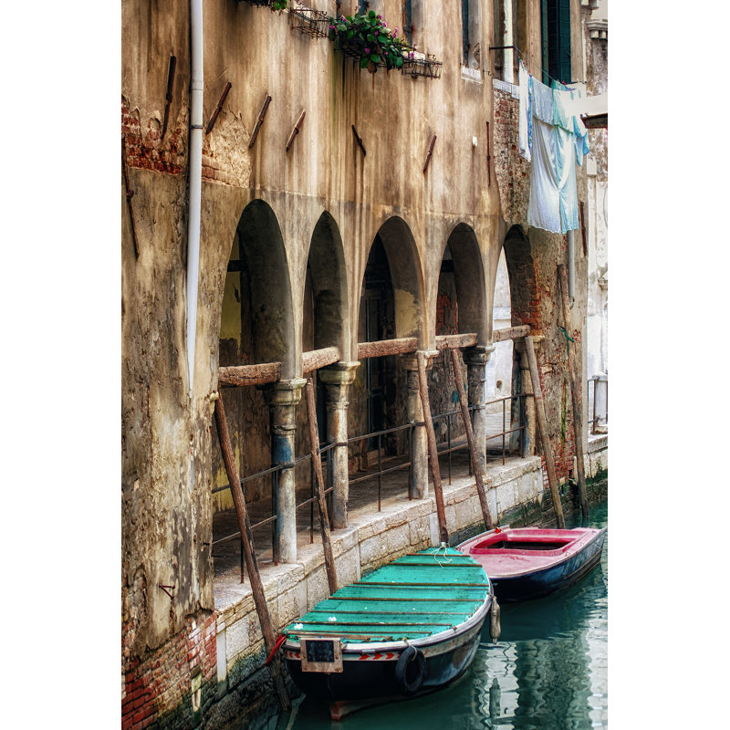 Hanging Laundry by Danny Head - Wrapped Canvas Print,  46cm H  x  30cm W  