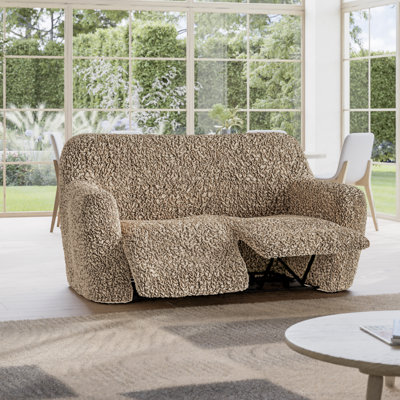 Housse extensible pour causeuse inclinable - Écologique et douce - Collection Fuco Cotton