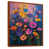 Toile avec cadre flottant brun