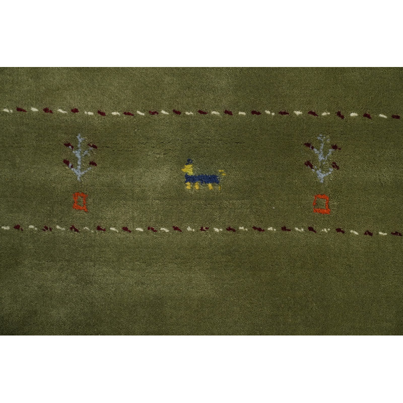Tapis oriental vert Tribal