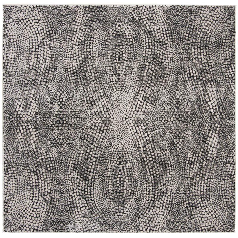 Kauffman Performance Abstract Rug, Square 3'