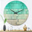 Blue Mosaic Cubes - Horloge murale moderne en bois-63618297
