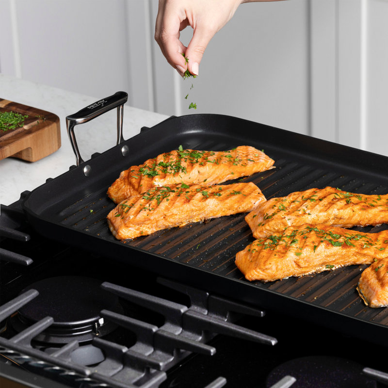 All-Clad HA1 Expert Cookware, Nonstick Double Burner Grill, 13 X 20 Inch