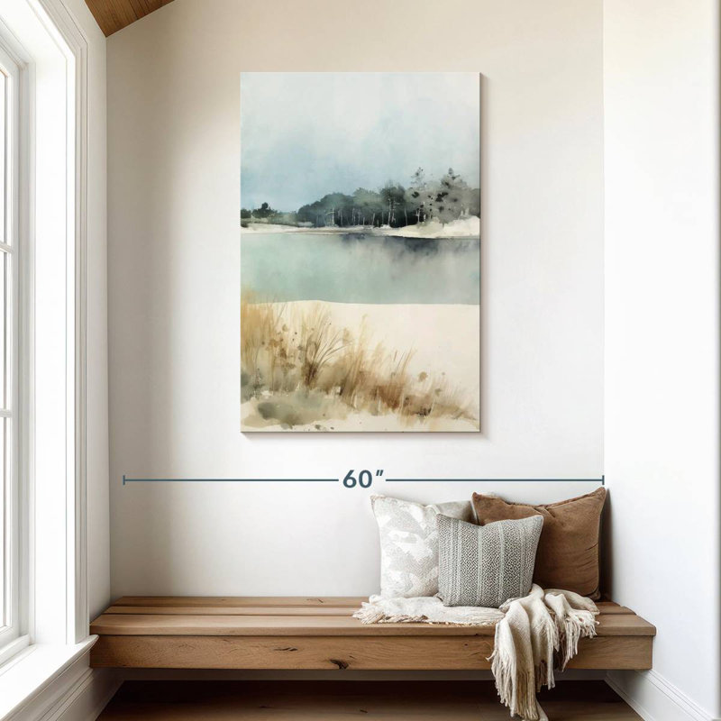 Paysage de rivière sereine Alvord I, H 45 po x l 30 po