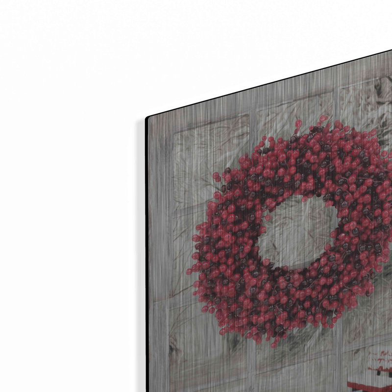 «Beaded Wreath View I» par Lori Deiter, H 16 po x l 12 po