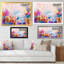 «Abstract Paintbrush Spring Flower Bouquet IV», reproduction d'art sur toile traditionnelle-626880462-626880461