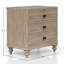 Table de chevet 3 tiroirs avec finition sable