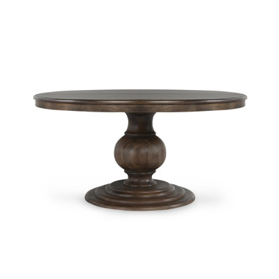 Brookside 60" Round Solid Wood Pedestal Dining Table