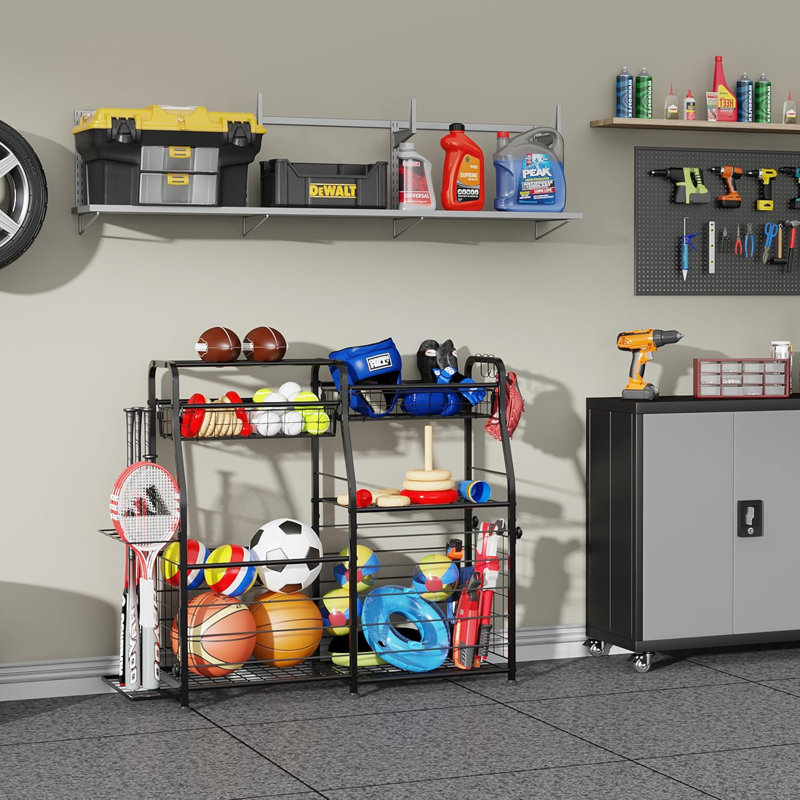 Organiseur de garage pour équipement de sport avec roues