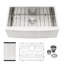 Évier de cuisine en acier inoxydable à tablier simple 33 po x 21 po x 10 po Farmhouse