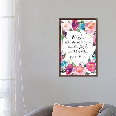 Luke 1:45 - Print on Canvas