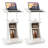Gymax 2pcs Sit-to-stand Laptop Desk Cart Rolling Mobile Height Adjustable W/ Storage