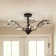 Breanna 30" Modern Firefly Chandelier 5 - Light Dimmable with Semi-Flush Downrod
