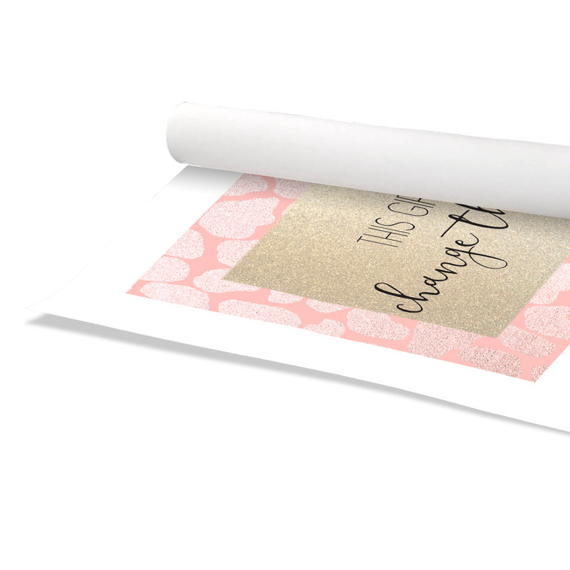 This Girl Will, impression sur papier, H 8 po x l 10 po x P 1 po, Papier