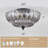 Modern Flush Mount Ceiling Light Fixture With Glass Shade, Semi Flush Mount Chandelier For Living Room, Hallway, Kitchen, Bedroom-554907987-554907989