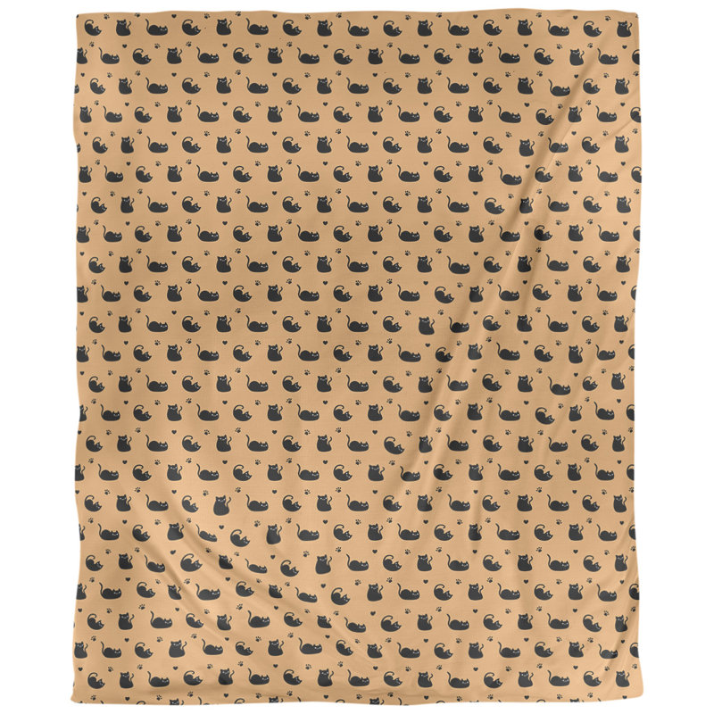 Tissu pour chat, Orange, L 54 po x l 36 po, Lin naturel paloma