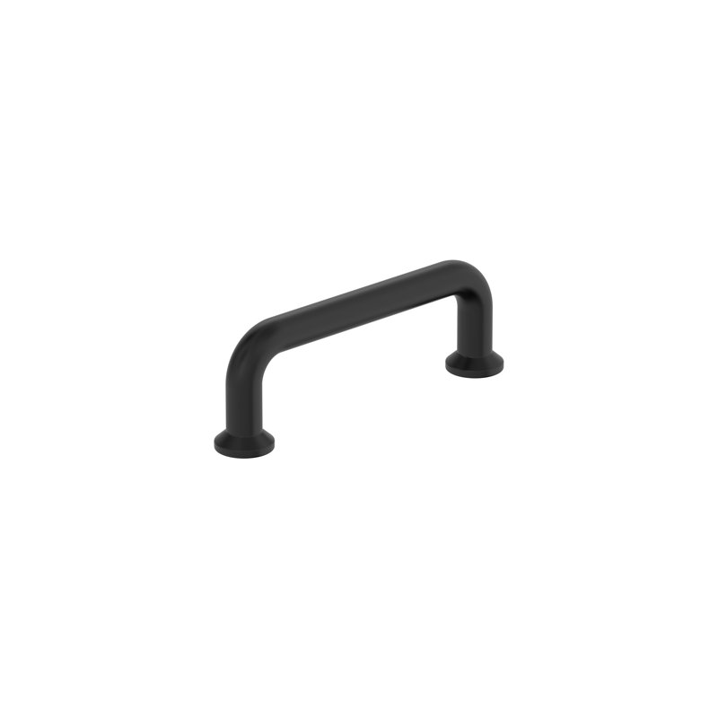 Factor 3 inch (76mm) Center-to-Center Matte Black Cabinet Pull, Matte Black, 3"
