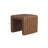 Ada Footstool Ottoman, Channel Tufted Taupe Brown Boucle, 19 Inch-112313369