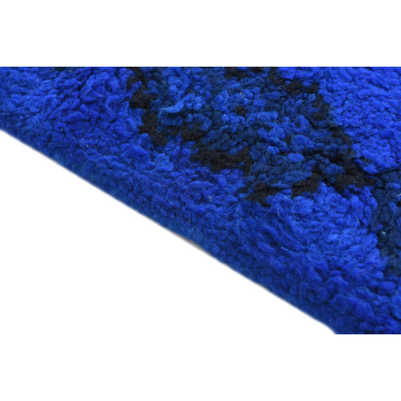 4 Ft Rectangle Pinson Blue Rug