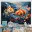 «Tusarora China Art Glimpse Fish I», reproduction-892844300-892844301