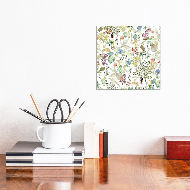 Botticelli Plants I by Kristy Rice - Wrapped Canvas Gallery-Wrapped Canvas Giclée, 30.48 cm H x 30.48 cm W