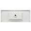 Lavabo 48 po en résine pour meuble-lavabo, lavabo de salle de bain avec 3 trous de robinet, comptoir de meuble-lavabo seulement, blanc éclatant