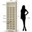 Armoire à chaussures 30 paires avec 31 casiers ouverts, étagère à chaussures verticale 11 niveaux avec tablettes réglables pour le vestibule, la chambre à coucher
