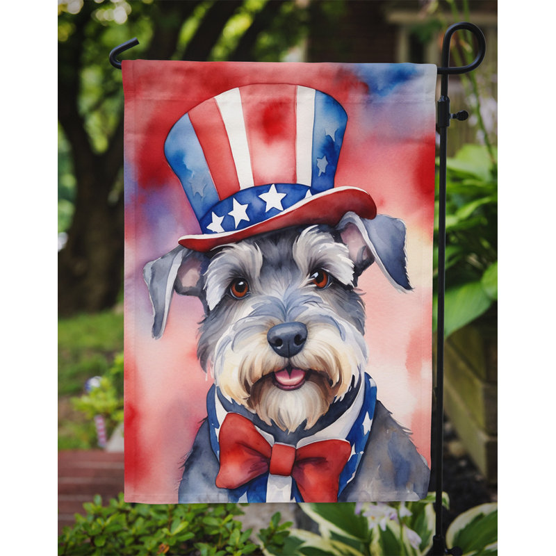 Drapeau patriotique du jardin américain, Schnauzer