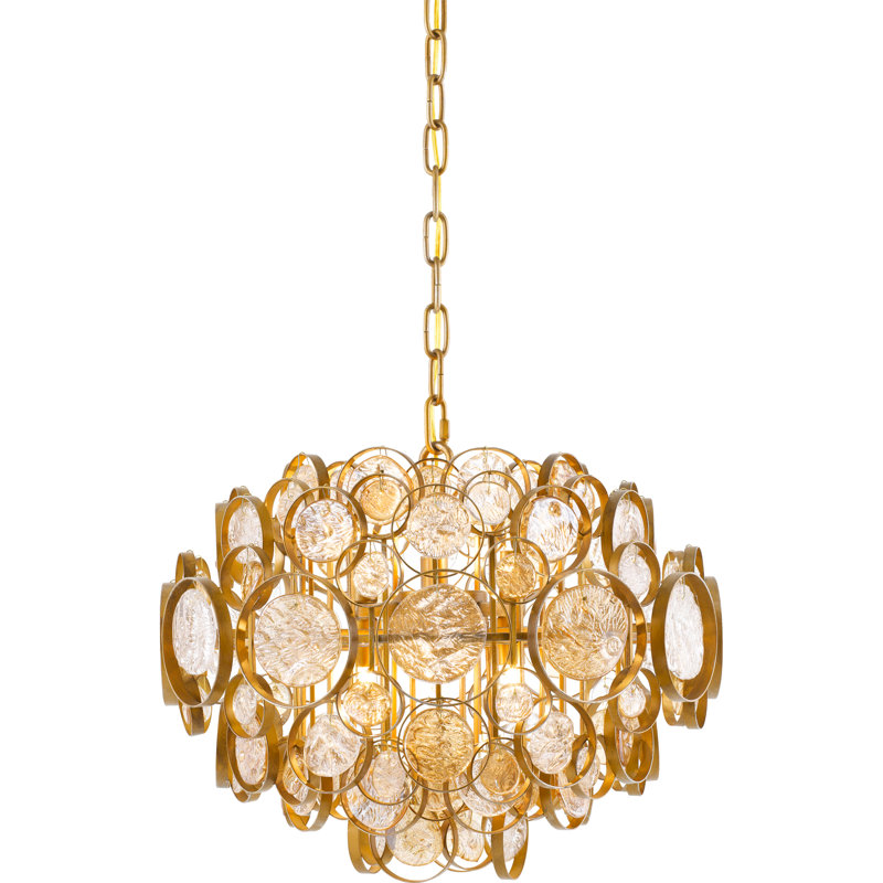 6 - Light Dimmable Geometric Chandelier
