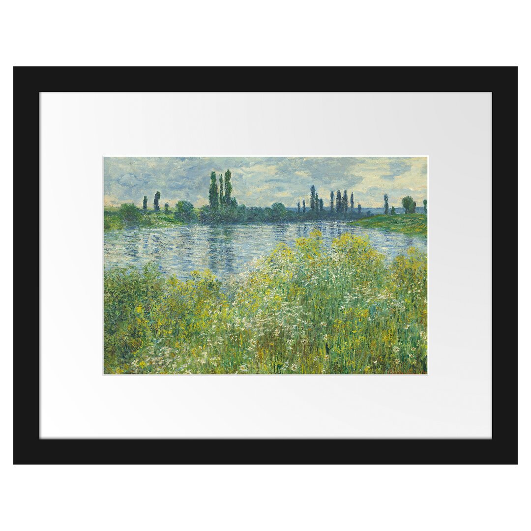 Gerahmter Kunstdruck Île Aux Fleurs Near Vétheuil von Claude Monet