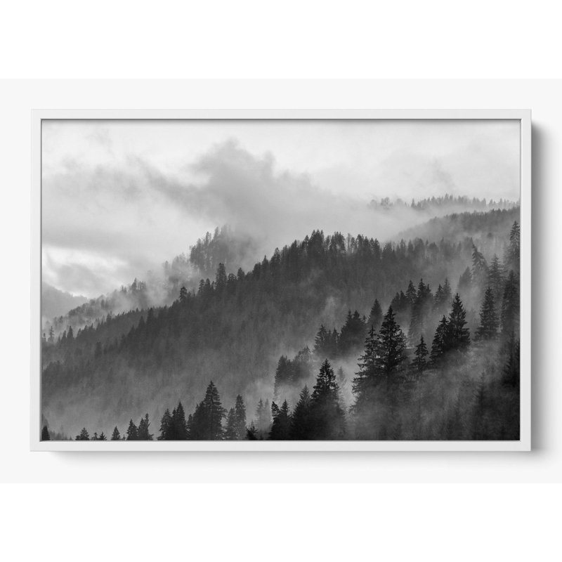 «Gray Mountain», H 20 po x l 26 po, Impression encadrée sans passe-partout, Blanc