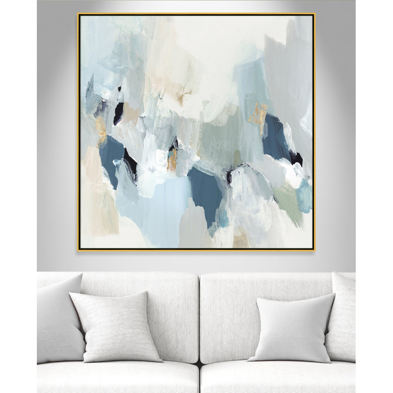 Little Talks " Little Talks II " by Isabelle Z, Gold Framed Canvas, 46.5" H x 46.5" W x 2" D