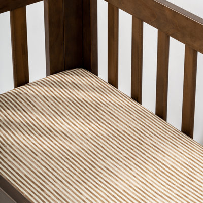 Mini drap de lit de bébé en coton brossé certifié biologique GOTS par Nate Berkus