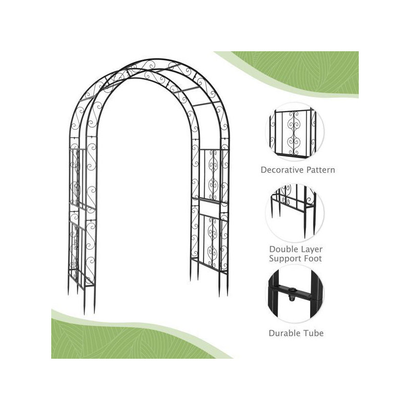 Dessus de jardin en treillis arche de jardin de 7 pi