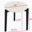 Table basse de salon: petite table basse ronde moderne et élégante de 24 pouces-1766628711