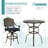 Round 38.5'' L Outdoor Standing Height Table Set-1376613472-1347660483