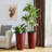 23.75"H Set Of 2 Oversized Eco-Friendly PP And Stone Honeycomb Textured Green Tall Plastic Planter-107079637