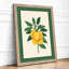 Lemon Study Botanical - Framed Print-634892060-634892050