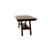 Contemporary Dark Walnut Table, Rectangular, Made From Rubberwood Veneer Modern Dining Finish, Rectangular Design