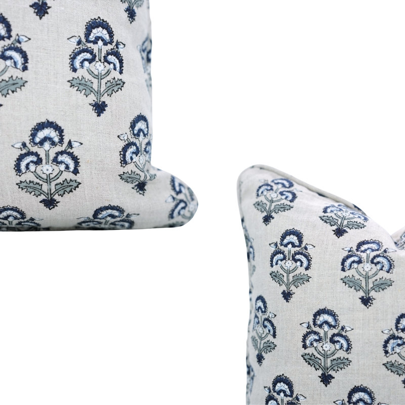 Housse de coussin à motif de blocs Fab Fabine, Carré 24 po