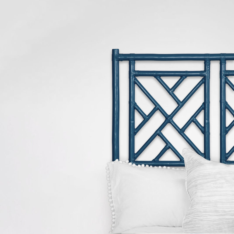 Chippendale Open-Frame Headboard, Pacific Blue, Full